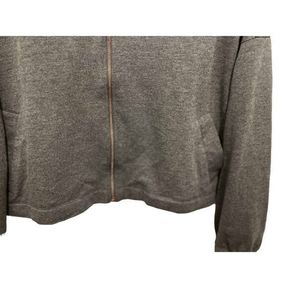 Women's Small Splendid Full Zip Sweatshirt Hoody Bronze Shoulders Details - Picture 6 of 6